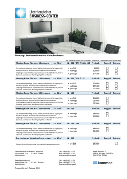 Weitere Informationen - Liechtensteiner Business Center