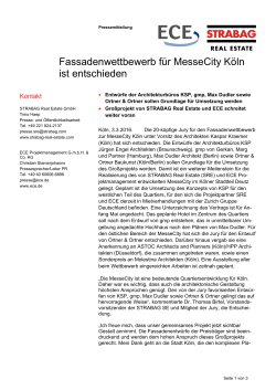 03.03.2016 Fassadenwettbewerb für MesseCity Köln ist entschieden