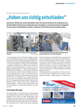Haben uns richtig entschieden