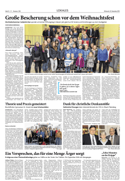 Ein Versprechen, das f&uuml;r eine Menge &Auml;rger sorgt