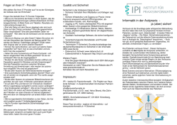 Informatik in der Arztpraxis - ja (aber) sicher!