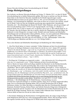 Erklärung von Gerhard Kupfer, Bremen, vom 26.10.2015