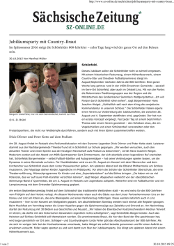 Jubil&auml;umsparty mit Country-Braut