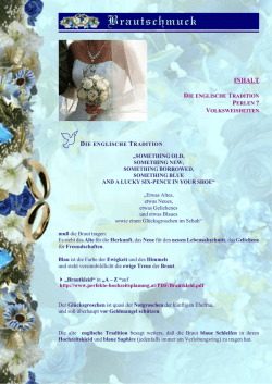 INHALT - Perfekte Hochzeitsplanung
