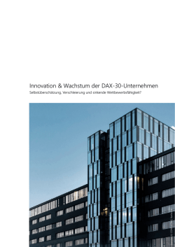 Innovation & Wachstum der DAX-30-Unternehmen