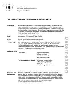 Hinweise f&uuml;r Unternehmen