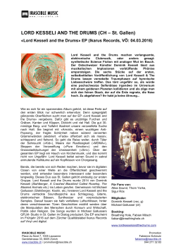 LORD KESSELI AND THE DRUMS (CH – St. Gallen)