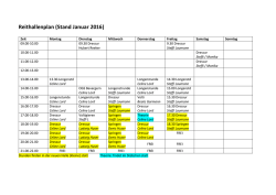 Reithallenplan (Stand Januar 2016)