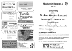 Hier - Musikverein Hachen