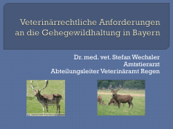 Dr. med. vet. Stefan Wechsler Amtstierarzt Abteilungsleiter