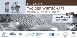 tag der wirtschaft - Wirtschaftsimpuls Regen