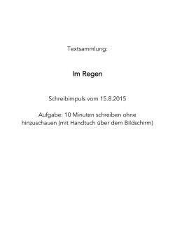 Im Regen