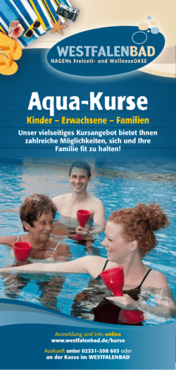 Aqua-Kurse - Westfalenbad