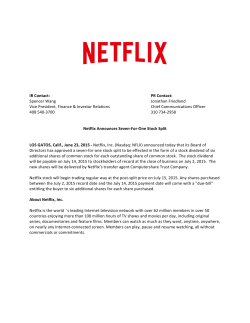 Netflix Announces Seven-For