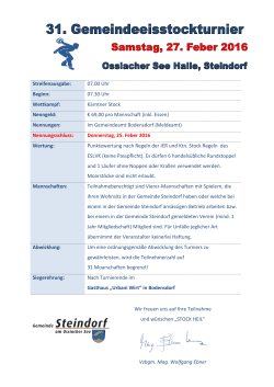 Streifenausgabe - Gemeinde Steindorf