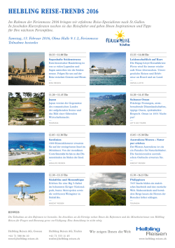 HELBLING REISE-TRENDS 2016