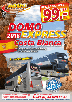 Costa Blanca - Domo Reisen