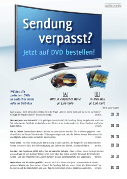 Jetzt auf DVD bestellen!