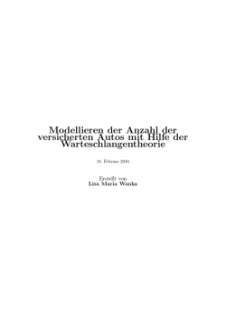 Modellieren der Anzahl der versicherten Autos mit Hilfe der