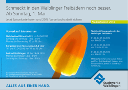 Schmeckt in den Waiblinger Freibädern noch besser. Ab Sonntag, 1