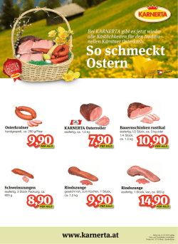 So schmeckt Ostern