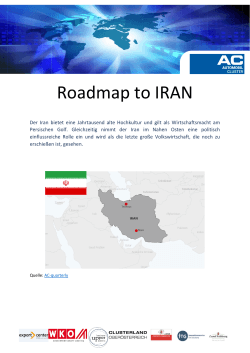 Roadmap to IRAN - Automobil