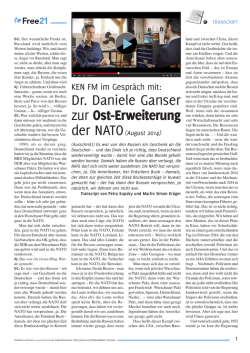 Dr. Daniele Ganser zur Ost-Erweiterung