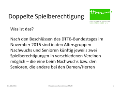 Doppelte Spielberechtigung