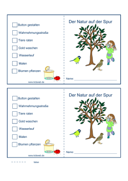 Der Natur auf der Spur Der Natur auf der Spur