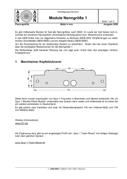 Module Nenngröße 1