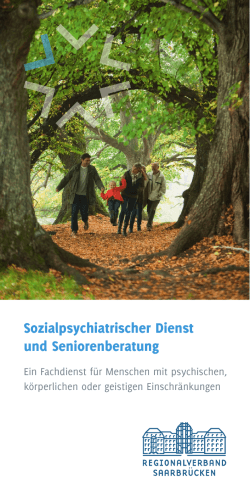 Flyer "Sozialpsychiatrischer Dienst und Seniorenberatung"