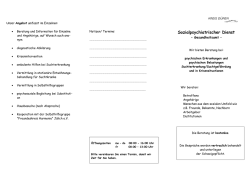 Infoflyer des Sozialpsychiatrischen Dienstes