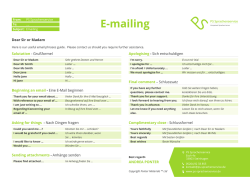 E-mailing - PS-Sprachenservice
