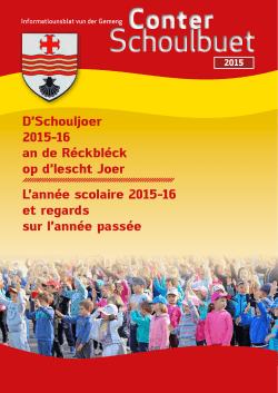 Schoulbuet 2015-2016
