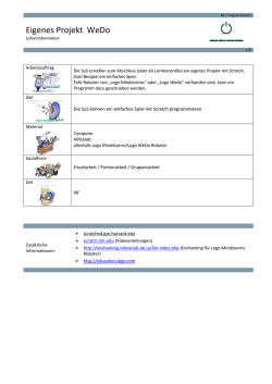 Eigenes Projekt WeDo
