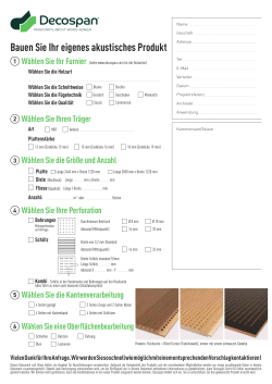 Bauen Sie Ihr eigenes akustisches Produkt
