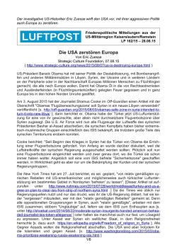 Die USA zerst&ouml;ren Europa