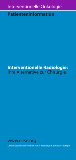 Interventionelle Onkologie