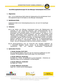 Durchf&uuml;hrungsbestimmungen Verbandspokal 2015-16
