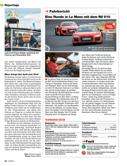 Eine Runde in Le Mans mit dem R8 V10 Fahrbericht Fazit