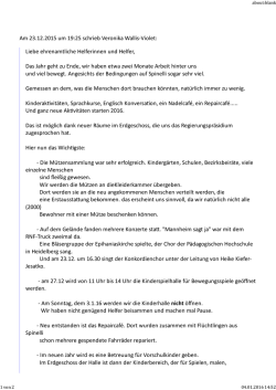 Am 23.12.2015 um 19:25 schrieb Veronika Wallis