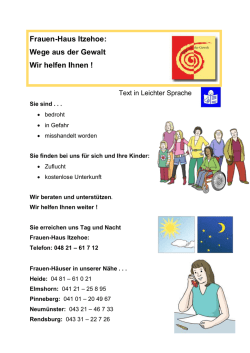 In leichter Sprache - Frauenhaus Itzehoe