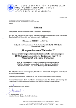 Hungern bis zum Wahnsinn? - Deutsche Gesellschaft f&uuml;r