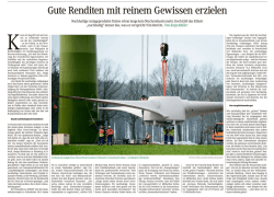 Gute Renditen mit reinem Gewissen erzielen