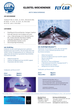 IGLOOTEL Wochenende