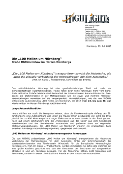 Die &bdquo;100 Meilen um N&uuml;rnberg&ldquo;