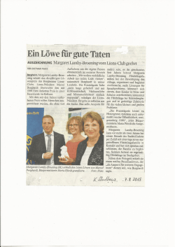 Ein L&ouml;weﬁir gute Taten `