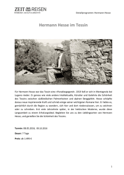 Hermann Hesse im Tessin