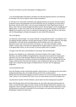 Interview mit Alfonso Losa (41), Schauspieler und Qigong