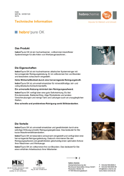 hebro&reg;pure OK - hebro chemie